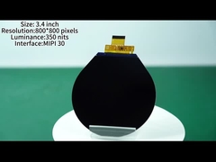 3.4 ιντσών Κύκλωτη οθόνη οθόνη 480x480 ανάλυση pixel οθόνη με MIPI διεπαφή